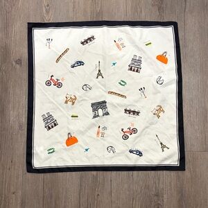 J. Crew Parisian Print Scarf - Black and White